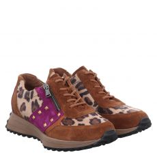  Waldläufer, Pinky-h, Veloursleder-Sneaker in braun für Damen