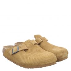  Birkenstock, Boston Normal, Textil-Sandale in braun für Herren