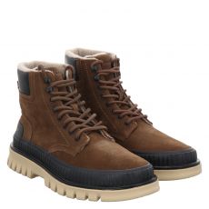  Gant, Nebradamidboot, Nubukleder-Schnürstiefel in braun für Herren