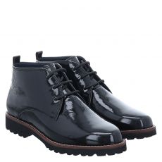  Sioux, Meredith 702 H, Lackleder-Schnürstiefel in schwarz für Damen