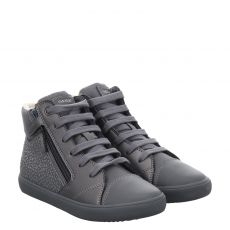  Geox, Jgislig.b-pr.gbksupe.gb, Kunstleder-Sneaker in grau für Kinder