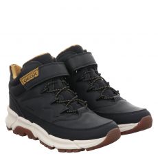  Geox, Jflexyperplusbabxg-syny, Kunstleder-Sneaker in schwarz für Kinder