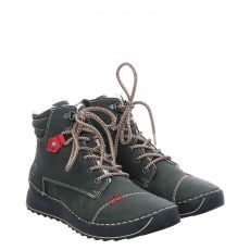  Rieker, Hwk Damen Stiefel, Kunstleder-Schnürstiefel in grün für