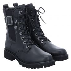 Remonte, Stiefelette, Glattleder-Schnürstiefel in schwarz für Damen