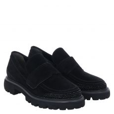  Kennel & Schmenger klassischer Veloursleder-Slipper in schwarz für Damen