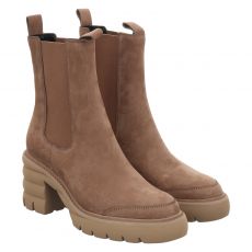  Kennel & Schmenger, Beige, kurzer Nubukleder-Stiefel in braun für Damen