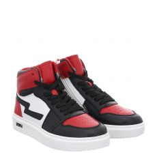 Jopper Glattleder-Sneaker in rot für Kinder