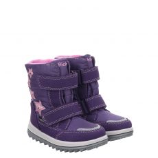  Richter, Blau, Textil-Winterstiefel in lila für Kinder