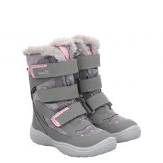  Superfit, Grau, Moonboots in rosa für Mädchen