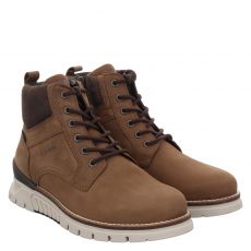  Pius Gabor Nubukleder-Schnürstiefel in braun für Herren