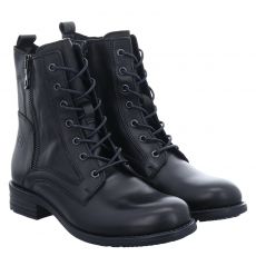  Schuhengel, Elisabete, Glattleder-Schnürstiefel in schwarz für Damen