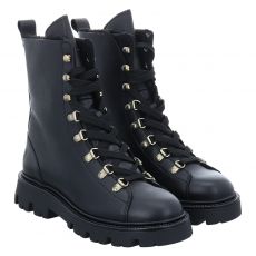 Schuhengel, Missouri, Glattleder-Schnürstiefel in schwarz für Damen