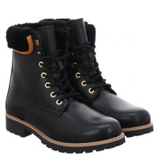  Schuhengel, Filipa, Glattleder-Schnürstiefel in schwarz für Damen