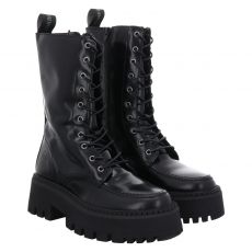  Schuhengel, Sintra, Lackleder-Schnürstiefel in schwarz für Damen