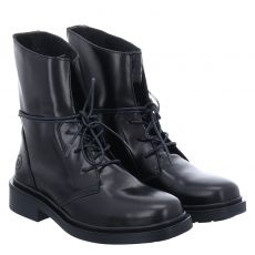 Schuhengel, Eivissa, Glattleder-Schnürstiefel in schwarz für Damen