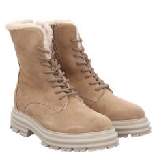  Sailer Veloursleder-Schnürstiefel in beige für Damen