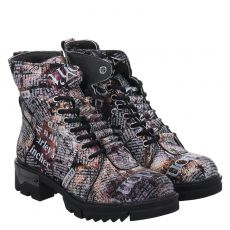  2go, Da.-stiefel, Textil-Schnürstiefel in mehrfarbig für Damen
