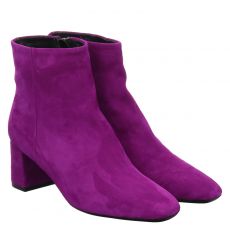  Schuhengel, Stiefelette, kurzer Nubukleder-Stiefel in lila für Damen