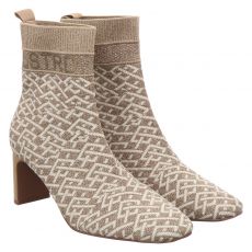  La Strada, Boots, kurzer Textil-Stiefel in beige für Damen