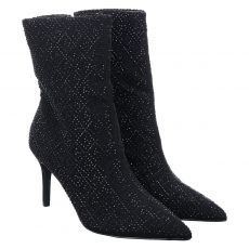  La Strada, Bootie, kurzer Textil-Stiefel in schwarz für Damen