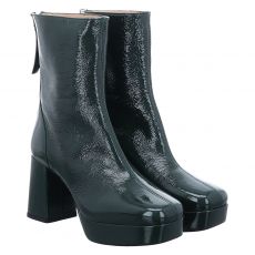  Unisa kurzer Lackleder-Stiefel in grün für Damen