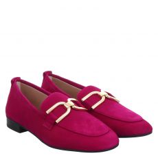  Unisa, Rot, klassischer Veloursleder-Slipper in lila für Damen