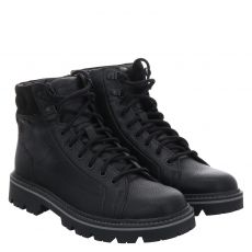  S.oliver Schuhe sportiver Kunstleder-Stiefel in schwarz für Herren