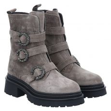  Fraipe kurzer Veloursleder-Stiefel in grau für Damen