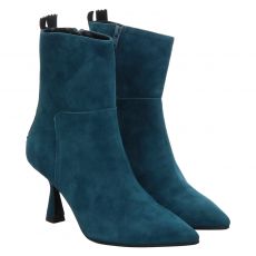  Ras, Blau, kurzer Veloursleder-Stiefel in türkis für Damen