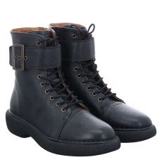 Joe, Dordrecht, Glattleder-Schnürstiefel in schwarz für Damen