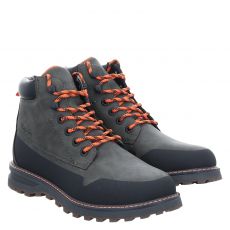  Wrangler, Mitchell Boot, sportiver Kunstleder-Stiefel in grau für Herren