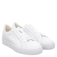  Paul Green, 0074-5296-005 Nos, Glattleder-Sneaker in weiß für Damen
