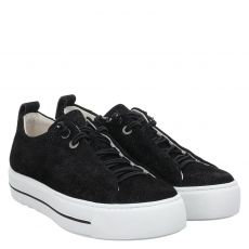  Paul Green, 0074-5017-244, Veloursleder-Slip-On in schwarz für Damen