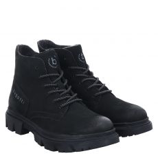  Bugatti Nubukleder-Schnürstiefel in schwarz für Herren