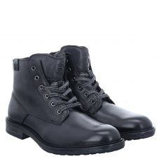  Bugatti Glattleder-Schnürstiefel in grau für Herren