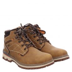  Dockers, Braun, Kunstleder-Schnürstiefel in beige für Herren