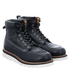  Woolrich, Loafer Boot Toscano, eleganter Glattleder-Stiefel in schwarz für Herren