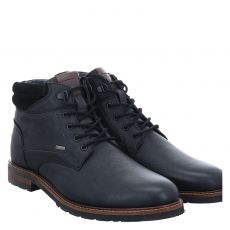  Sioux, Rostolo-701-tex, Glattleder-Schnürstiefel in schwarz für Herren