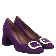  Fraipe, Blau, Nubukleder-Pumps in lila für Damen