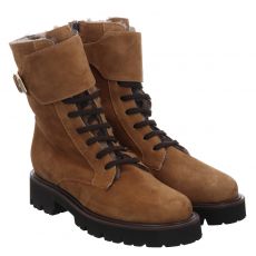  Lorbac, Magda, Veloursleder-Schnürstiefel in braun für Damen