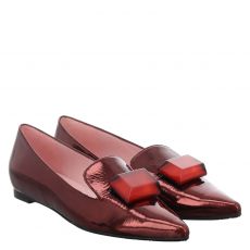 Ras, Komica, Lackleder-Ballerina in rot für Damen