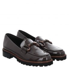  Luca Grossi, Tuccia, klassischer Lackleder-Slipper in braun für Damen