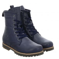 Andrea Conti, Stiefelette, Glattleder-Schnürstiefel in blau für Damen