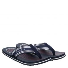  Bugatti Textil-Pantolette in blau für Herren