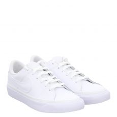  Nike, Court Legacy, Glattleder-Sneaker in weiß für Kinder