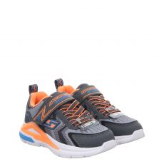  Skechers, S Lights Tri Namics, Textil-Sneaker in grau für Kinder