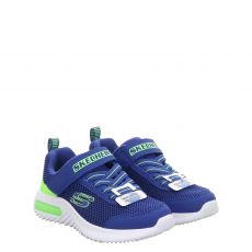 Skechers, Bounder-tec, Sneaker in blau für Kinder