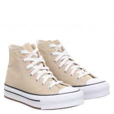  Converse, Chuck Taylor All Star Eva Lift, Leinen-Halbschuh in beige für Kinder