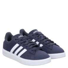  Adidas, Grand Court 2.0, Veloursleder-Sneaker in blau für Herren