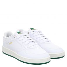  Puma, Court Classic, Kunstleder-Sneaker in weiß für Herren